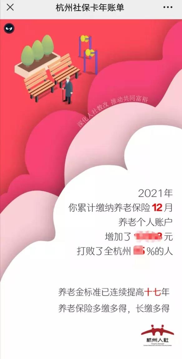 最新杭州社会保障卡年账单来啦！你跑赢了杭州多少人？