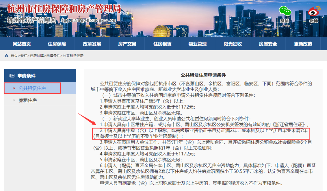 2022杭州市中级（含）以上职称公租房补贴标准